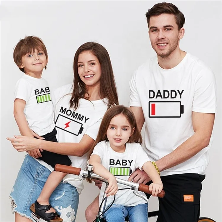 
Summer Family Look Shirt Mommy and Me Daughter Outfit Clothes Family Matching T Shirt 