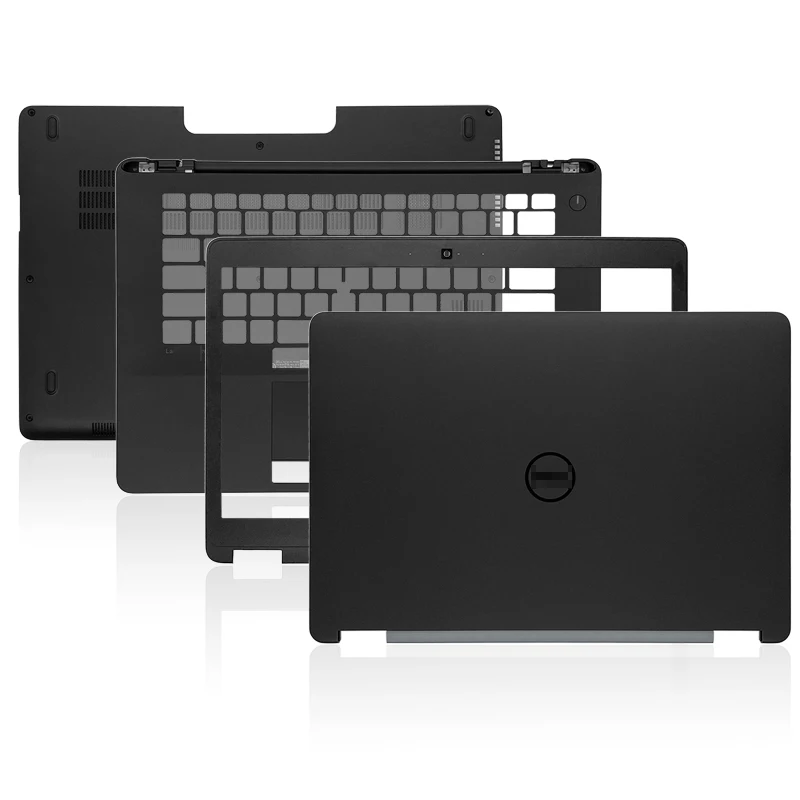 Новинка, задняя крышка для ноутбука, передняя панель, Упор для рук, нижний корпус, петля, крышка, верхний корпус для Dell Latitude E7470 OFVXOY, без касания, черный