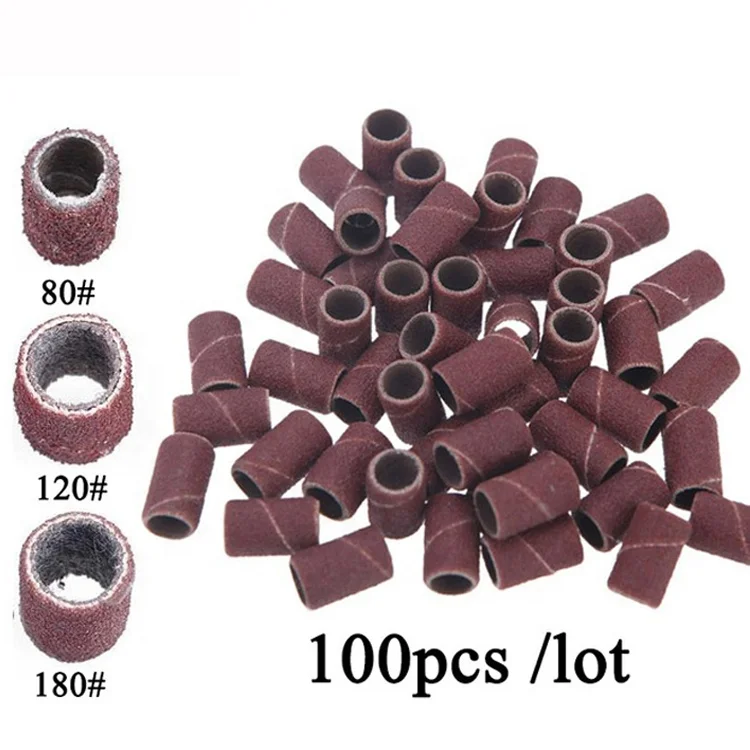  Оптовые продажи 100 шт./пакет ногтей песок группа 80 #100 #150 #180 #240 # желтовато-коричневый sandind полосы для