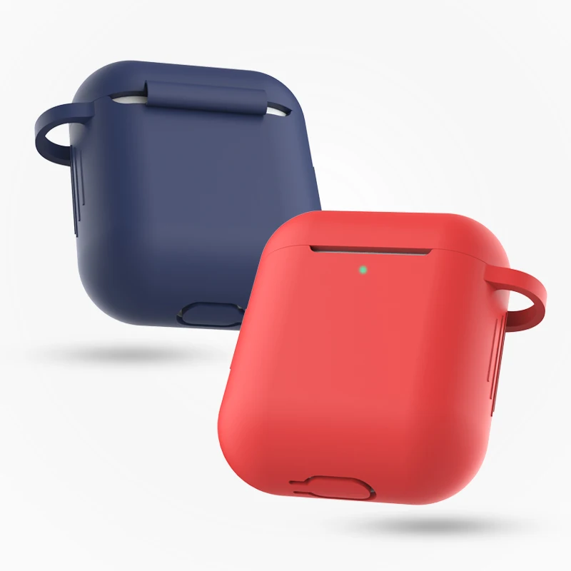 Силиконовые беспроводные наушники пакет крышка кожи для Airpods случае 14 видов цветов доступны