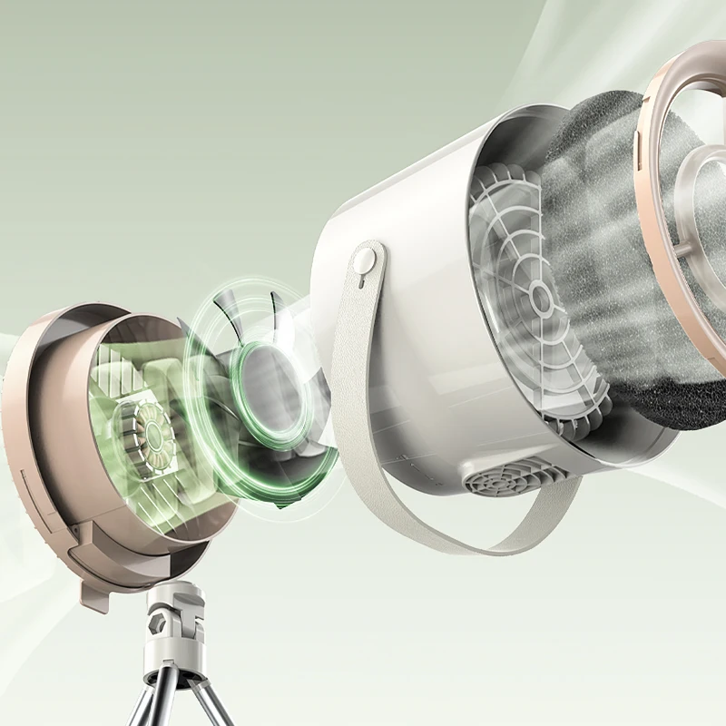 Smart Electric Kitchen Mini Range Hood Household Small Desktop Range Hood Barbecue Portable Mobile Travel Chimney