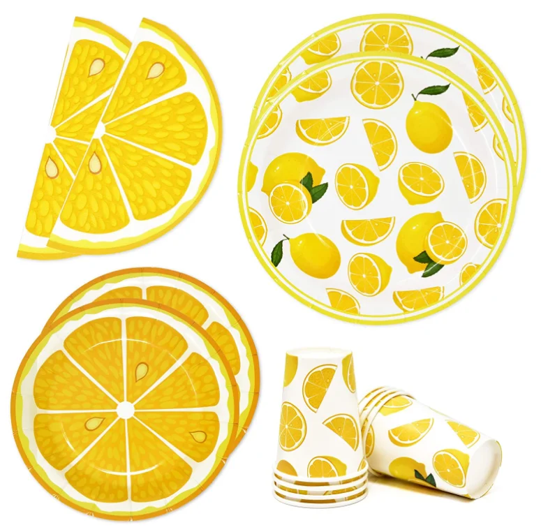 lemon paper party set Everyday party