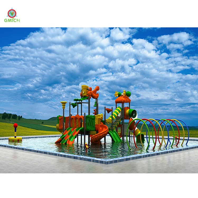 Colorful water slide for swimming pool park children water playground equipment kids water playgrounds
