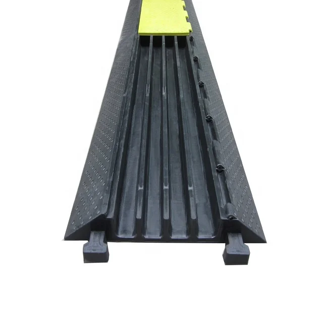 Durable event rubber 3 channel cable protector 1m length for