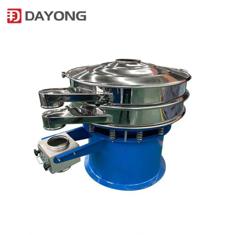 High frequency single layer vibrating sieve for sugar powder screening