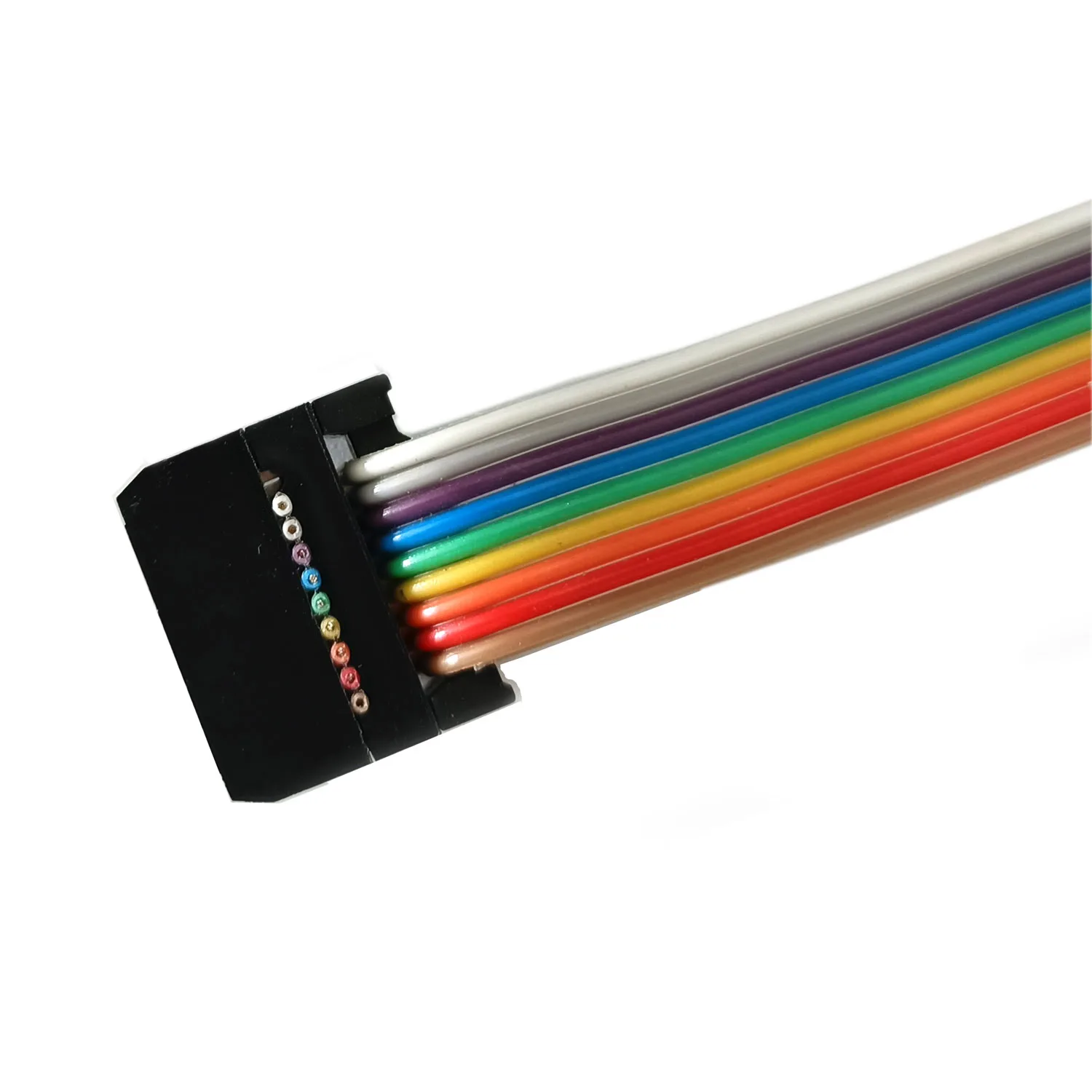 9pin D-sub TO 10p Flat Ribbon Cable with IDC 10P Pin Header 2*5P DB9 Crimping Extender for 10 Pin Header