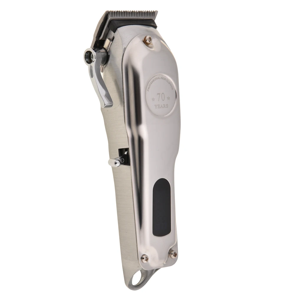 Cheap Price Wholesale Silver Cordless Rechargeable Trimmer Hair Cutting Clippers For Men