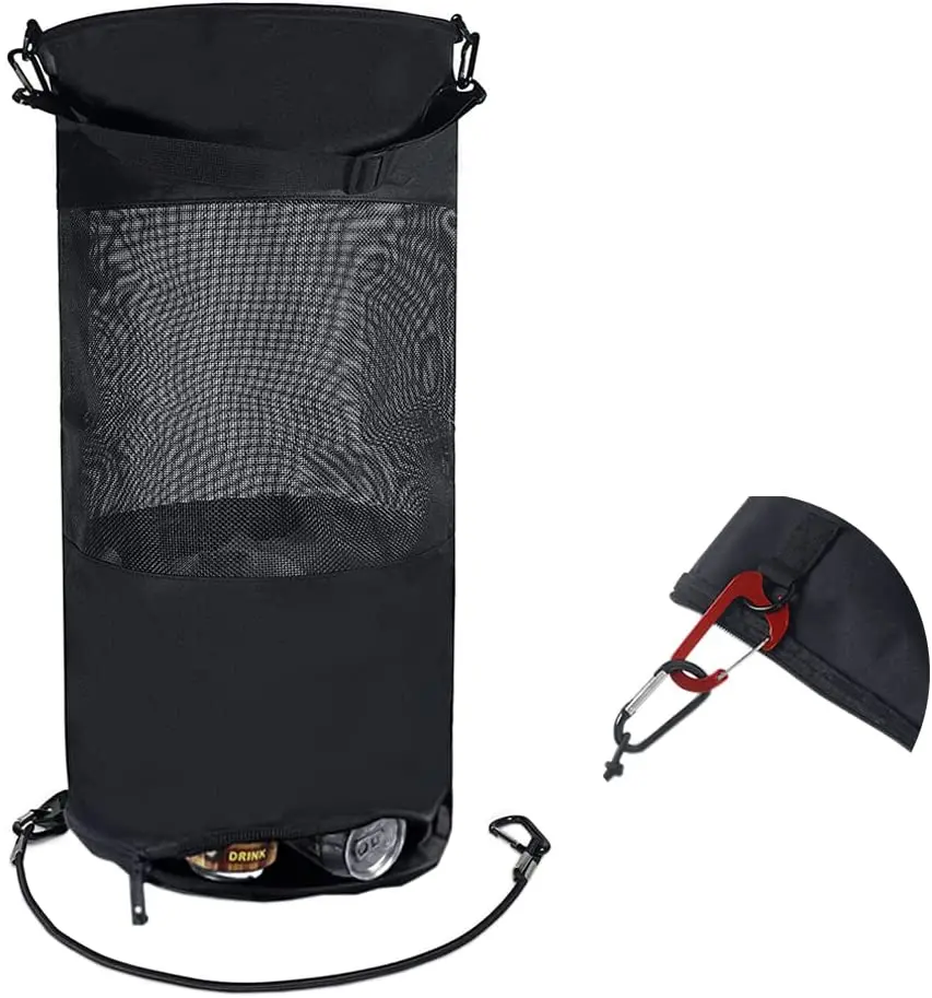 Portable  Large Collapsible Leak Proof Marine Mesh Trash Can Boat Garbage Bag