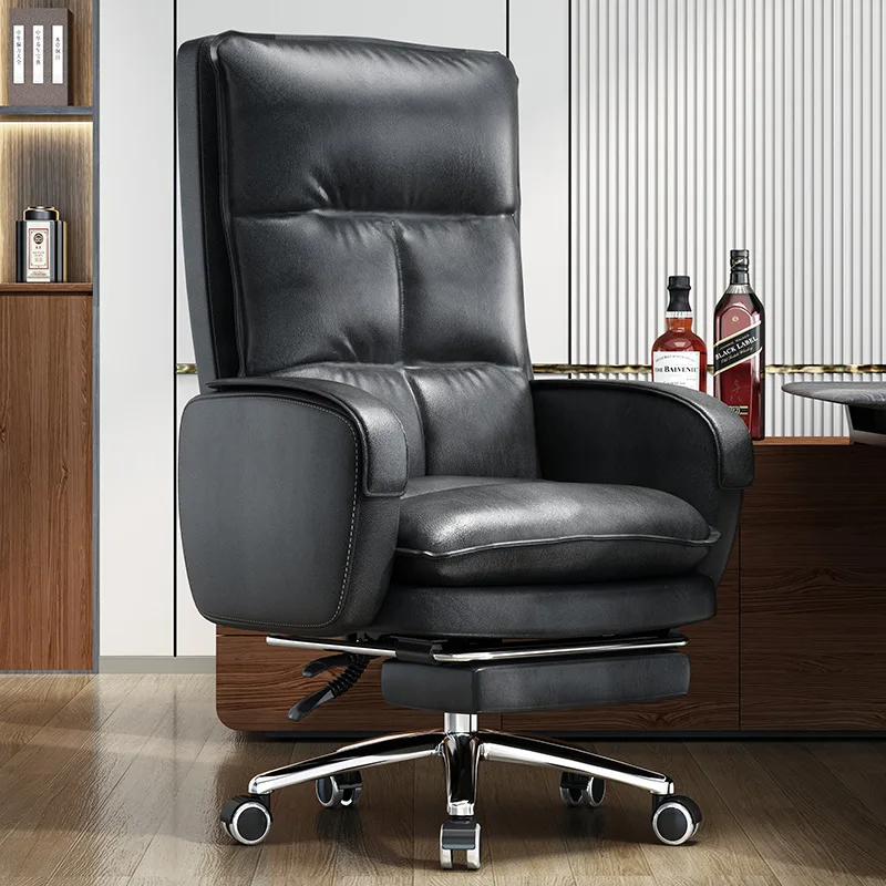 luxury height adjustable comfortable high back boss executive swivel massage pu leather ergonomic office chair