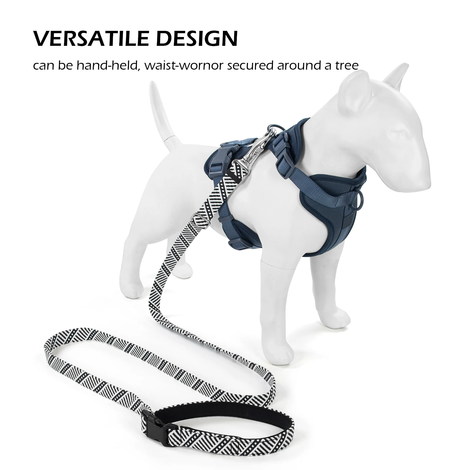 Manufacturer Wholesale Heavy Duty Adjustable No Pull Versatile Design Dog Leash With Disassemble Soft Padded Handle for Dogs