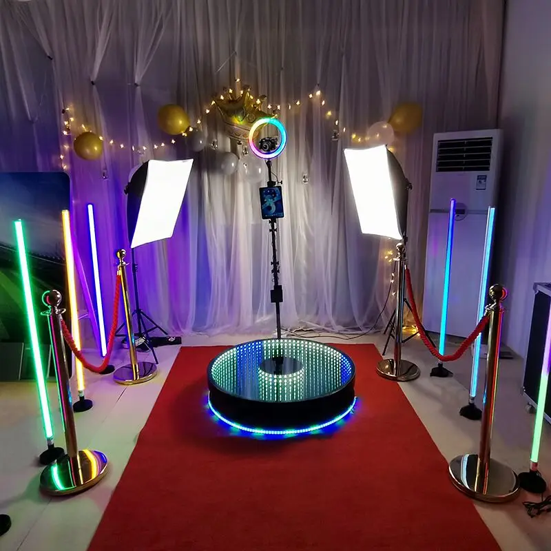 Furmores 360 фотобудка с квадратным светлым красным ковром для фотобудки c60 бездном закаленное стекло