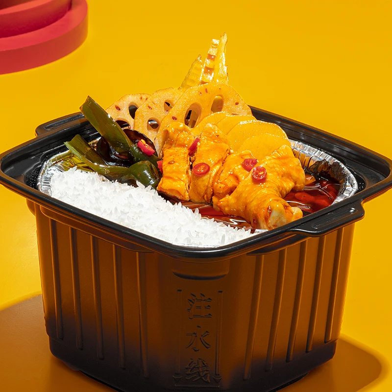 Spicy Chicken soup Self Heating food 595g/Box Spicy Hot Pot Self Heating Yummy Instant Hot Pot OEM