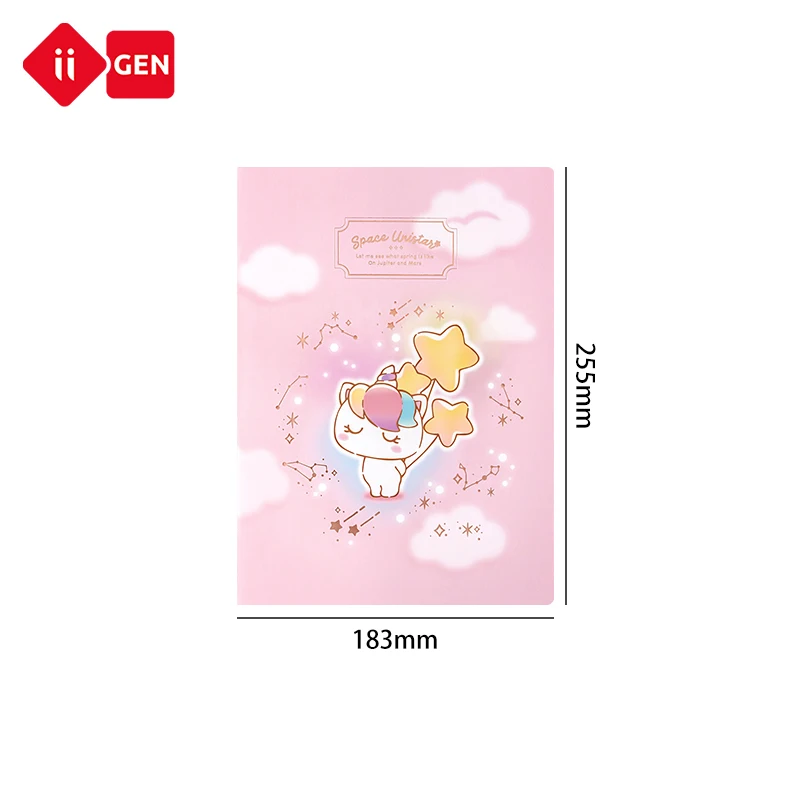 IIGEN custom kawaii notebook B5 cartoon design cute notebook promotion gifts for children,girls school stationery book