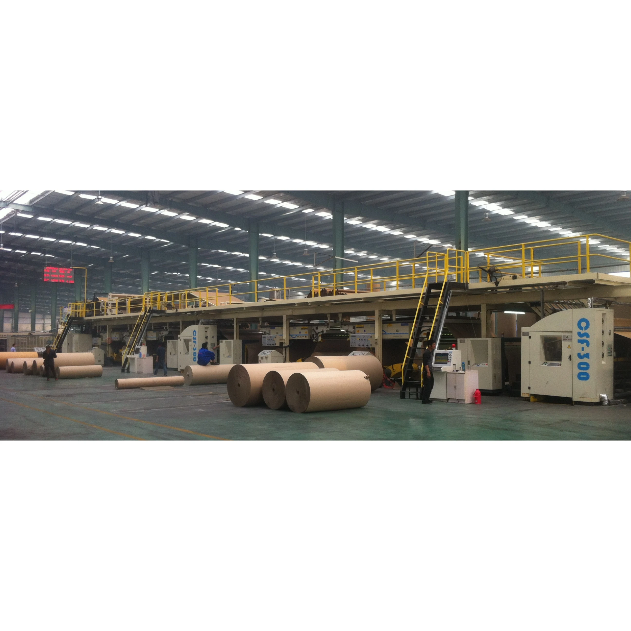 BR-3PLY Hot sale 3 layer 300 m corrugated board production line from china