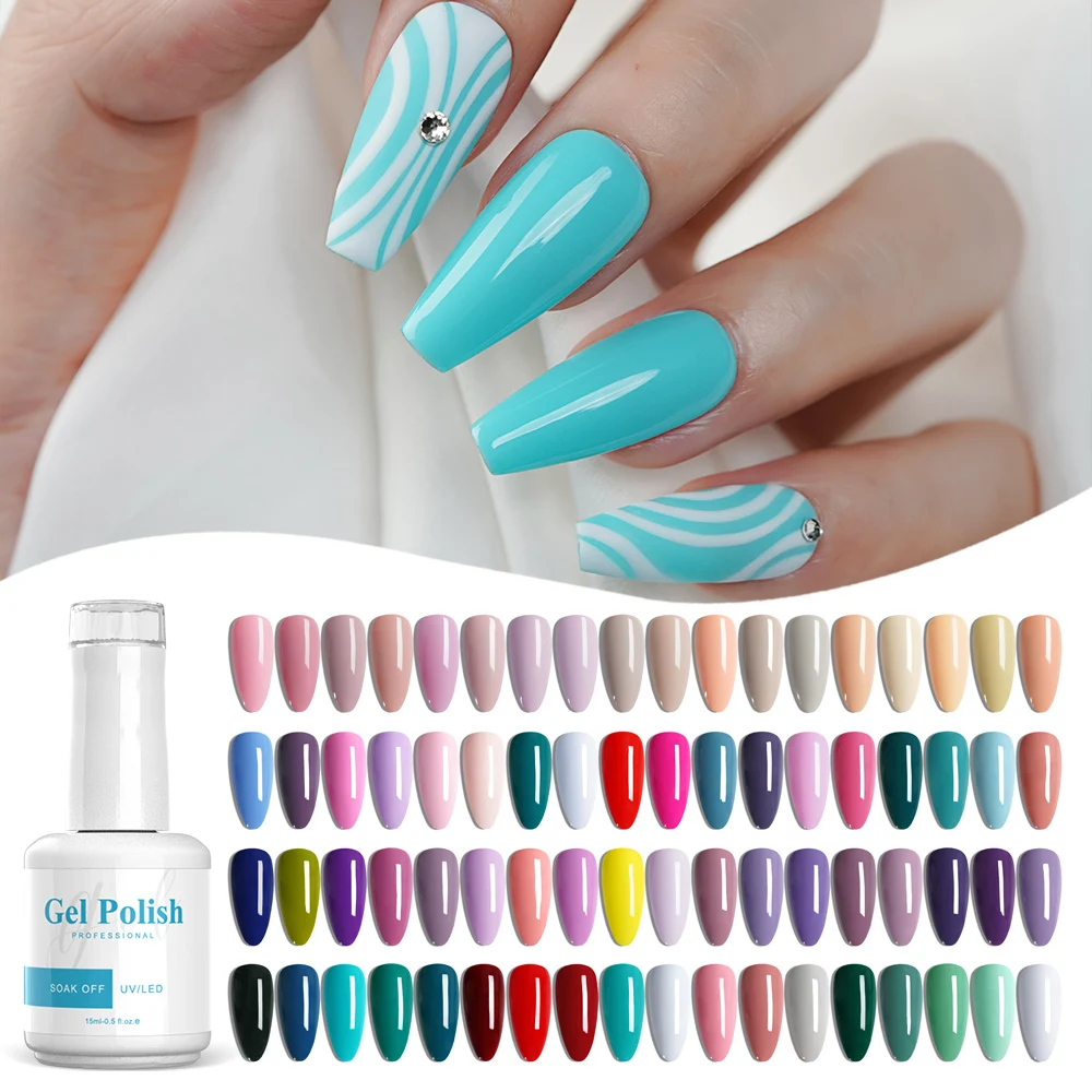 2024 New Custom Private Label Logo UV Gel Professional Cosmetics Nail Supplier Wholesale Organic Nail Products