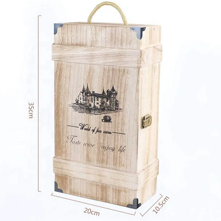 Custom Logo Cheap Wooden Box Hinge Lid Solid Pine Wood Keepsake Gift Boxes Wood Storage Box