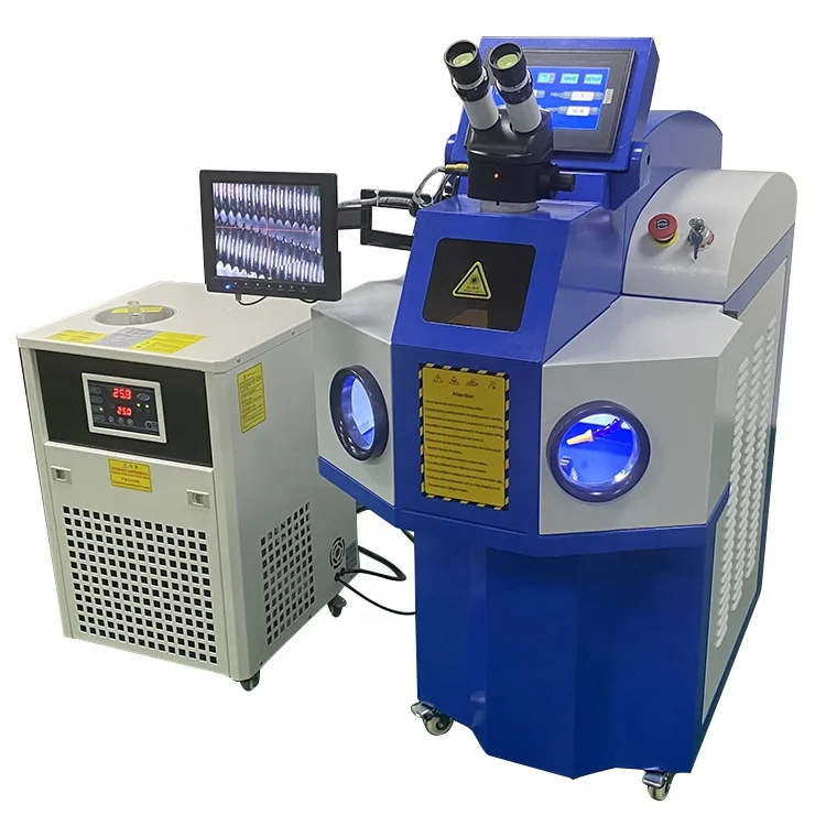 HS Лазерный Аппарат для точечной лазерный сварочный аппарат 200 Вт мини ювелирные изделия YAG цвета: золотистый