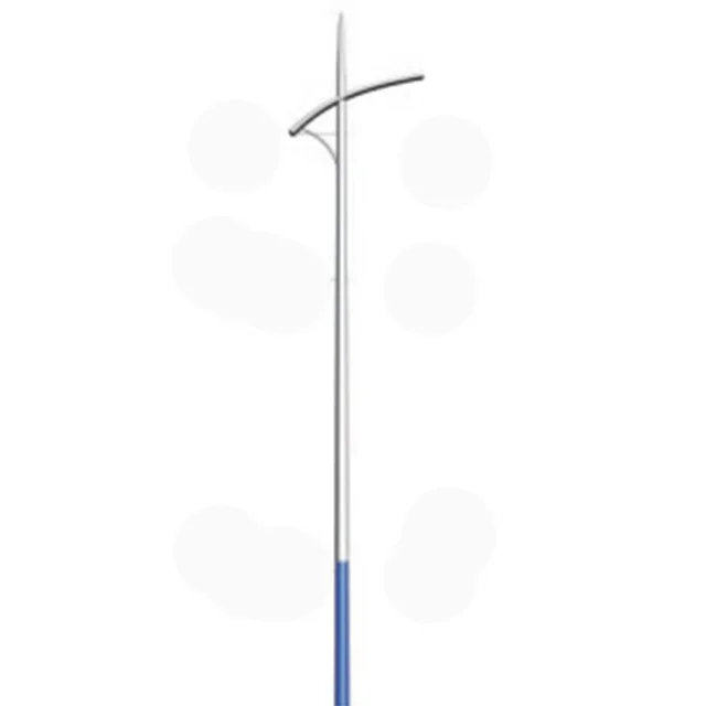 Pole Lighting Single And Double Arm 8 Meter Height Street Light Pole Galvanized