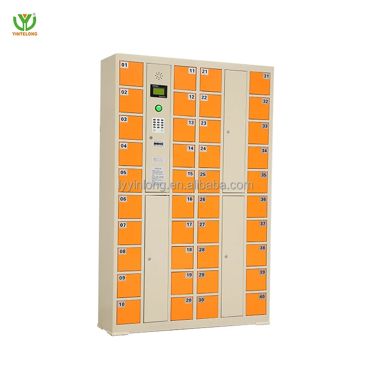 Yinlong smart charging lockers pin system&Bar code usb digital electronic  smart safe smart storage  cell phone charging locker