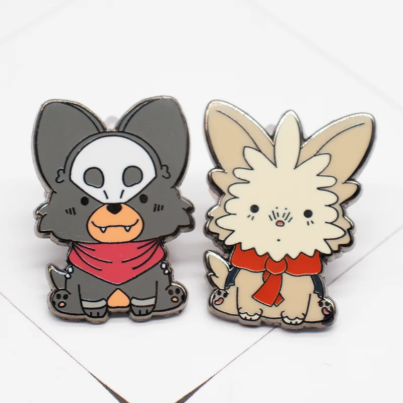 Hot Selling Custom Cute Logo Plating Metal Badge Custom Lapel Pin Hard Enamel Pin With Chain