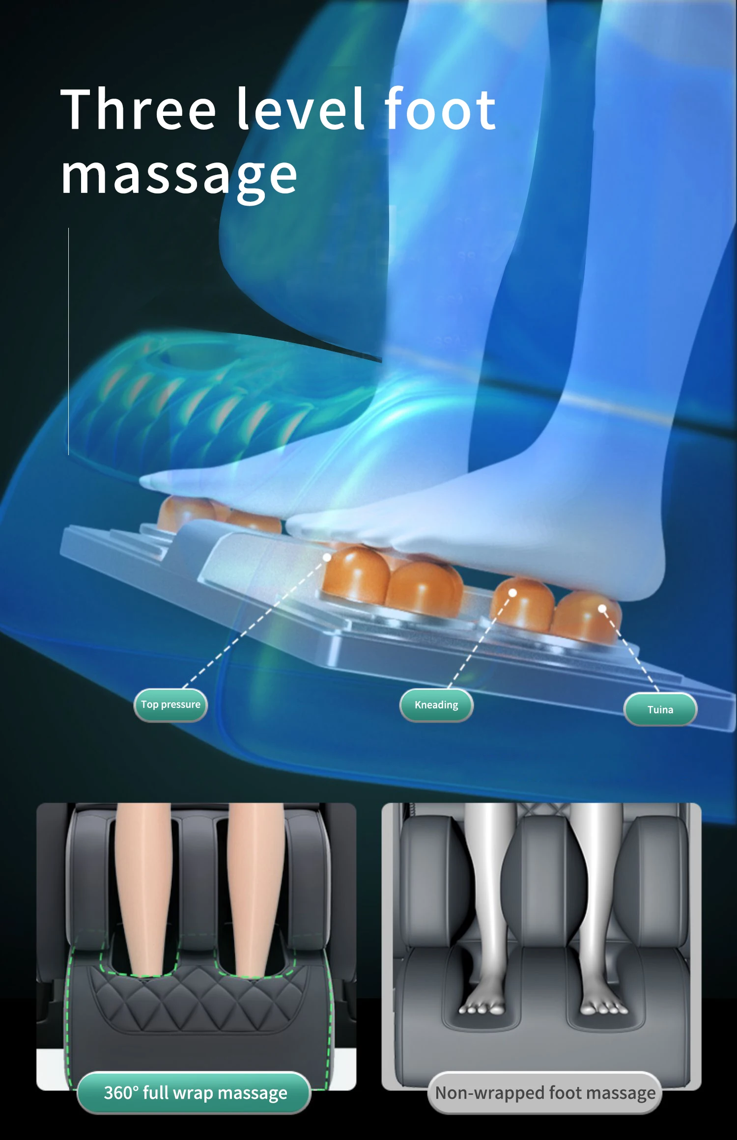 2024 Fixed Point Luxury Rolling Cheap Price Zero Gravity Massage Chair Full Body zero gravity Massage Chair