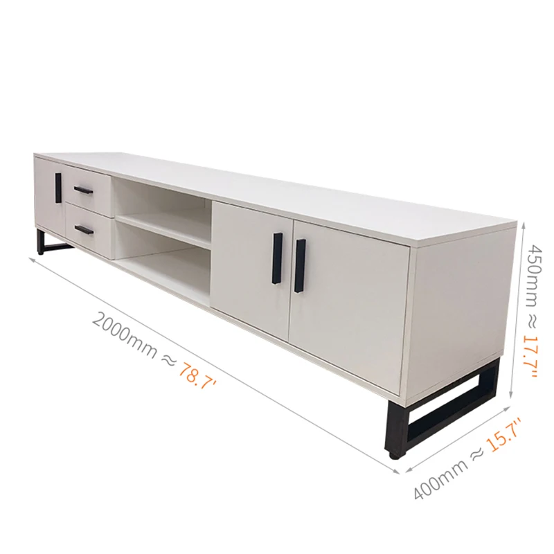 
TV Console Cabinet latest designs modern in TV Stands and coffee table set wooden nordic simple White Style 