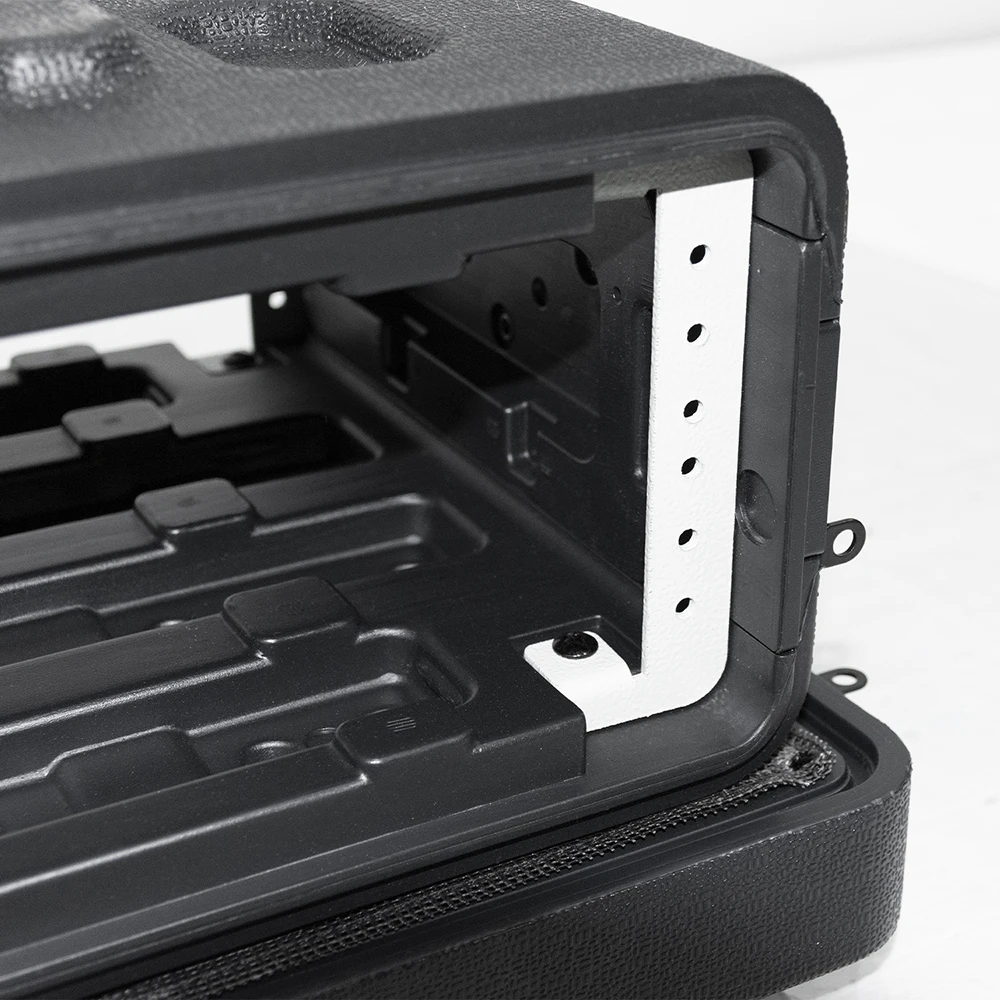 XYY New PE Plastic Flight Case 390 Deep Wireless Microphone Cabinet Case 2U 3U 4U 6U