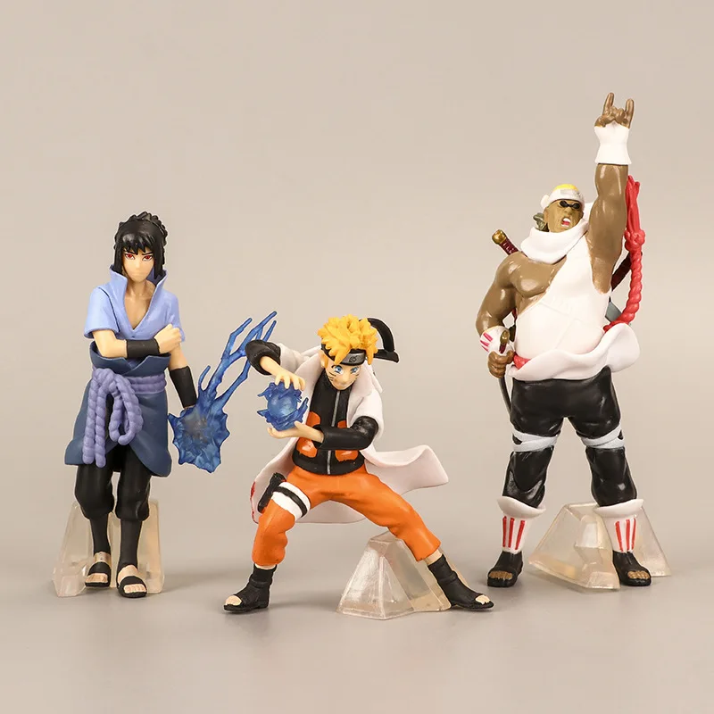Cartoon Anime Cool 3D Ninja Kakashi Namikaze Minato Doll Design Action Figure Collection Decoration Creative Action Figure Gifts
