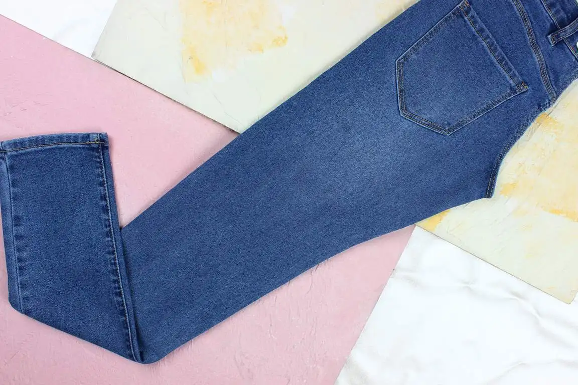 9oz stretch Cotton Polyester Spandex denim  fabric for women Jeans wholesale