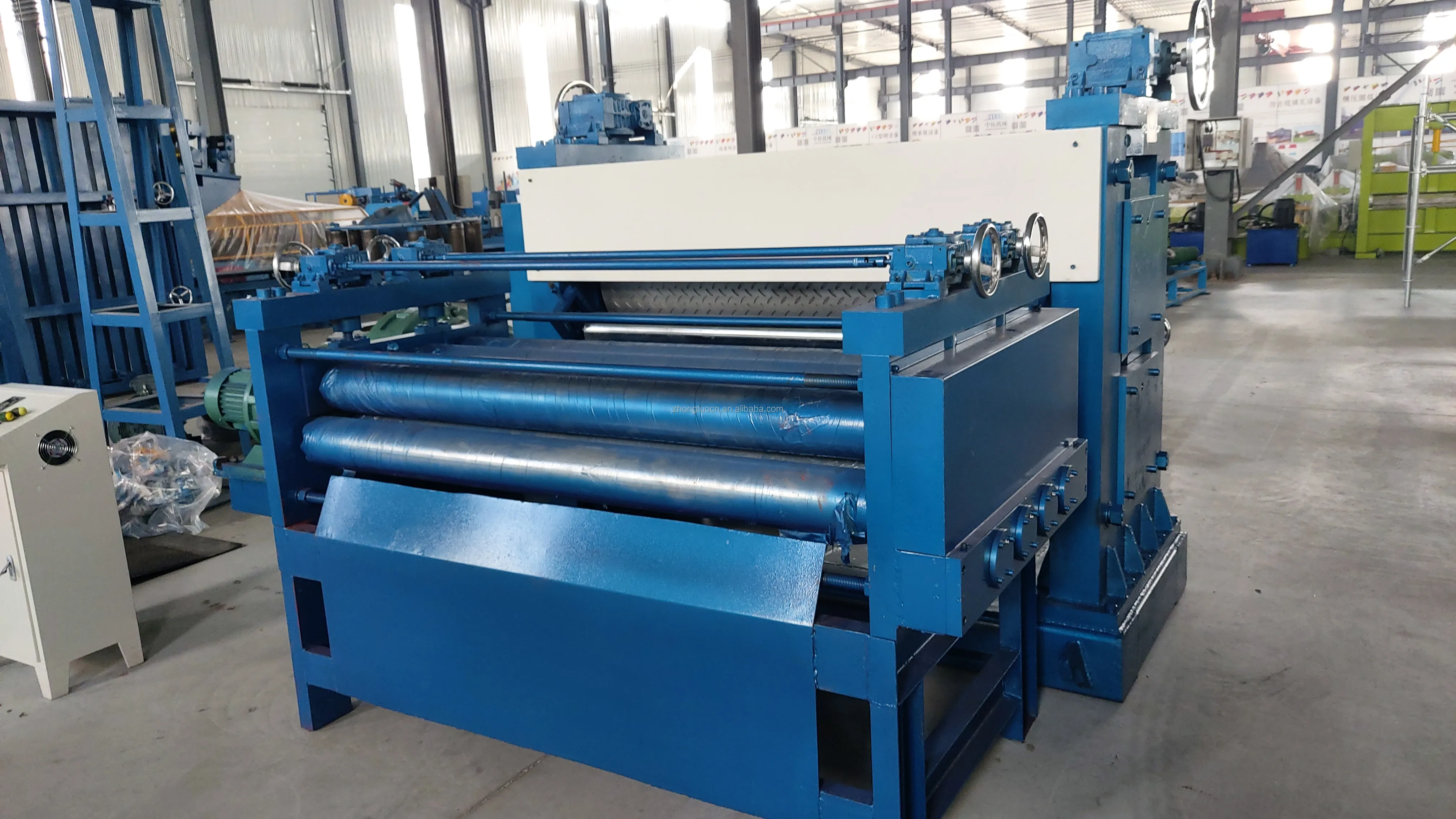 3-6mm ZTRFM  Solid Rollers Long Service Life Checker Plate Embossing Rollers Metal Sheet Embossing Machine