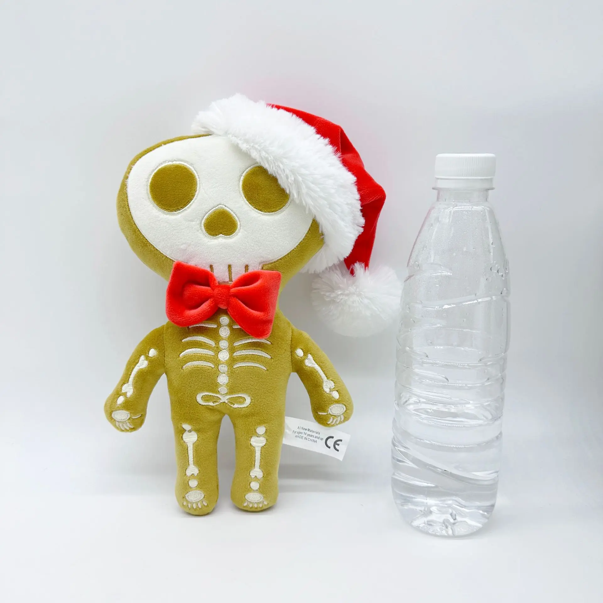 Customized Skeleton Christmas Gingerbread Man Skeleton Doll Plush Toys for Halloween