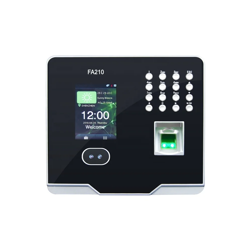 Multi-language web cloud based dual Camera Face Recognition & fingerprint reader access control