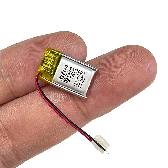 Rechargeable Small 401015  3.7V  40Mah Lithium Lipo Battery For Speaker Wireless Headphones
