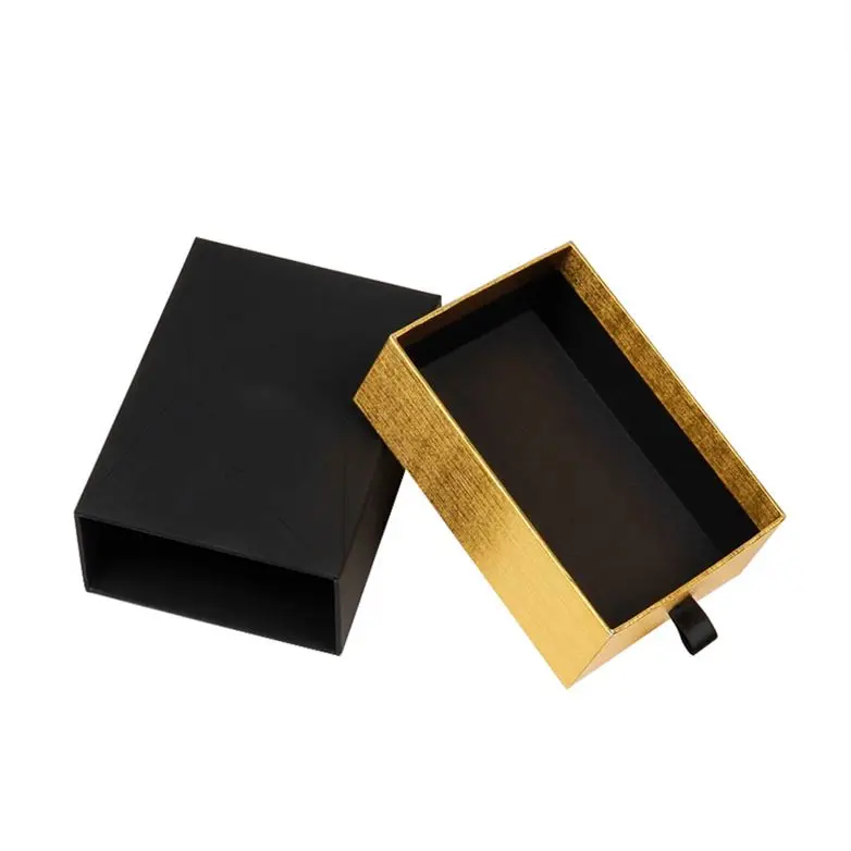 
DIY blank kraft/black/white cardboard slide drawer box gift/ candy favor packing display box 