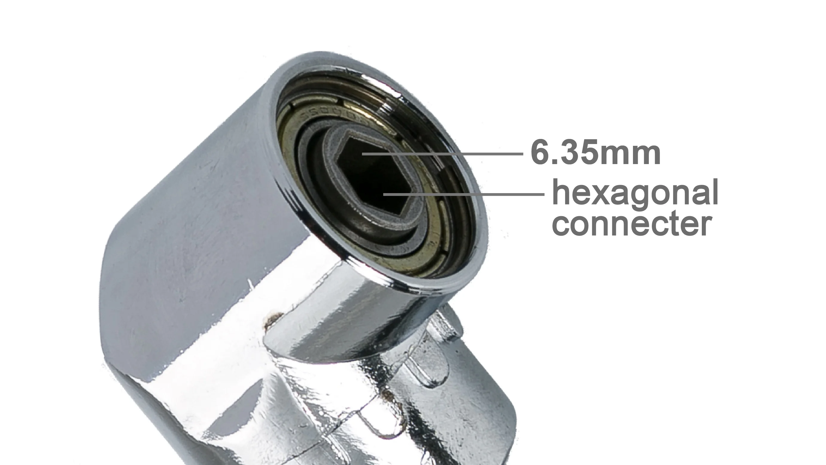 Магнитный шестигранный держатель для отвертки под прямым углом 105 градусов