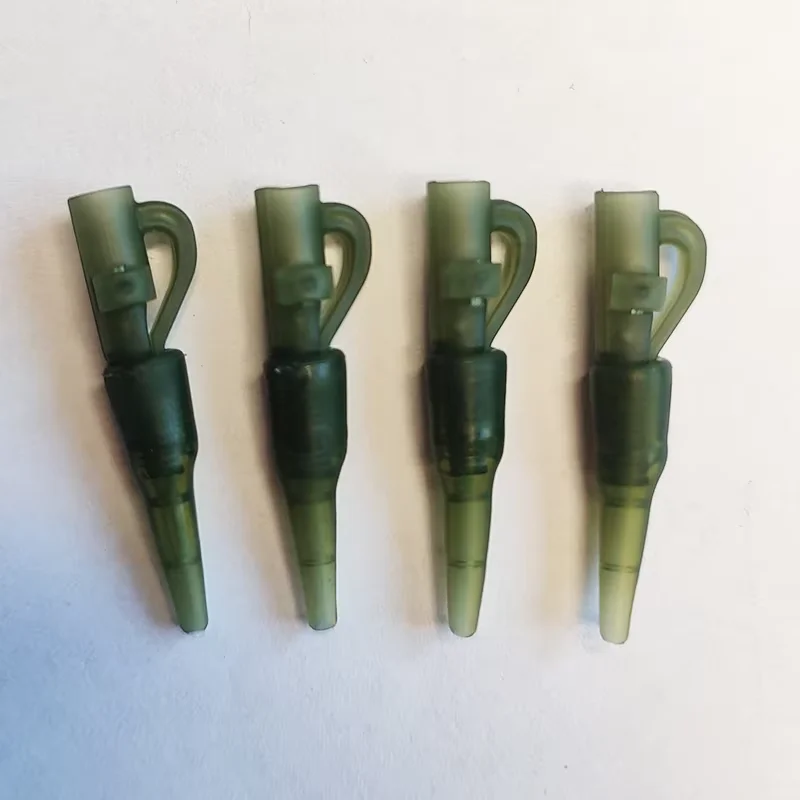 Alpha  Carp Fishing Accessories Safety Lead Clip With Swivel For Hair Rigs Tail Plastic End Tackle