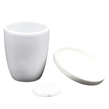 Ceramic Manufacturer 15 ml 25 ml Ceramic Filter Pot Crucible for Metallurgical Plant