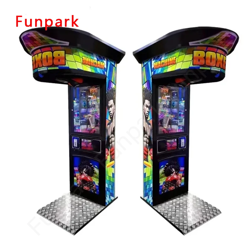 Hot Sale 220V Electronic Arcade Sport Game Punch Boxing Board Machine Coin Operated Amusement Metal Plastic