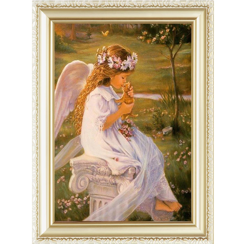 Romantic Beauty 40*50 DIY Painting By Numbers Kits Customized Wall Decor Oil Painting