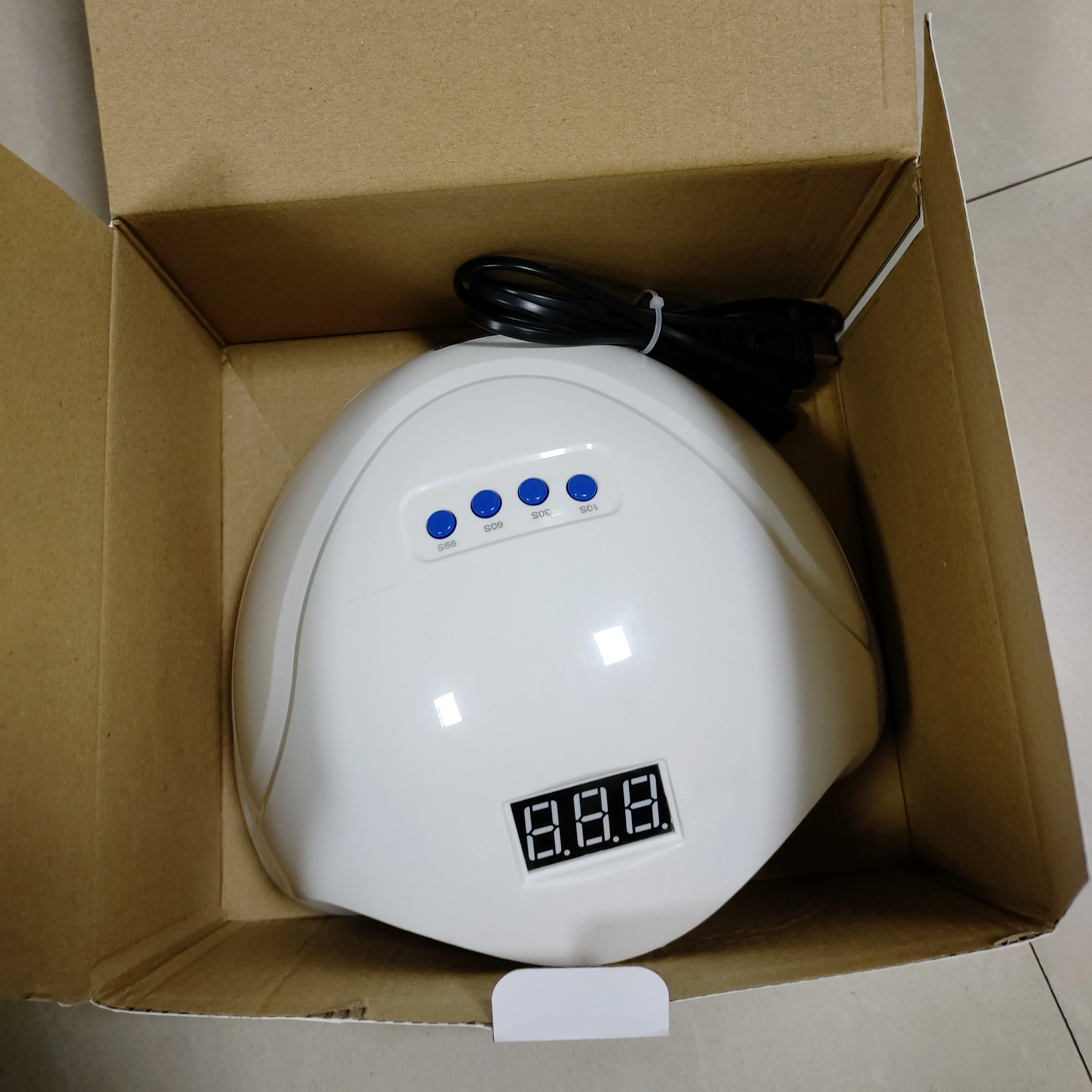 Профессиональная 220 В 48WH Беспроводная Сушилка для ногтей с УФ Светодиодная лампа автоматический пластиковый материал гель лака в коробке