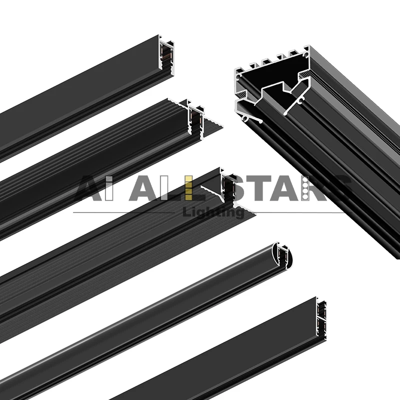 High Quality Grille Light Ultra Narrow Magnetic LED Folding Flood Light  Track Reading Wall Lamp Magnetic Track Rail System