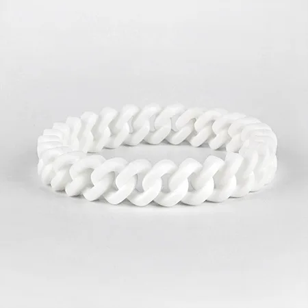 Personalized camouflage color hollowed out bracelet wrist band silicone twist for men and