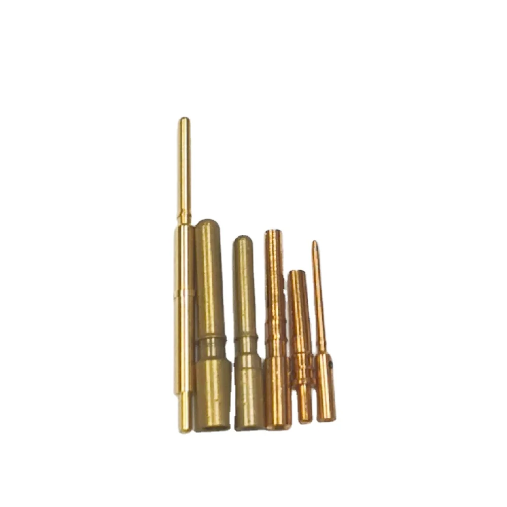 Factory CNC Machining OEM Customized copper pins C17300 Spring Type Probe Pins For Semi Conductor