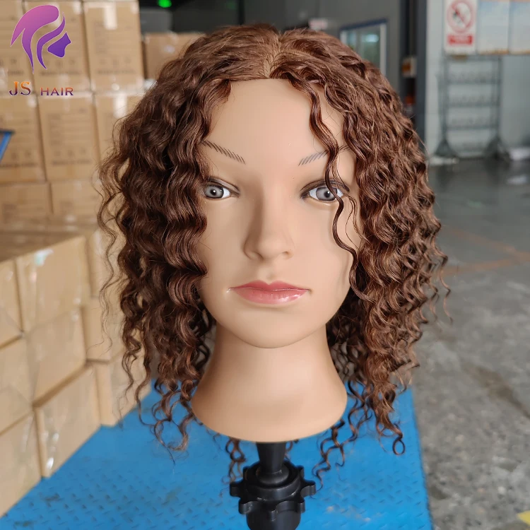 Cosmetology Academy black woman mannequin head with curly hair for braiding, practice mannequin head with human hair