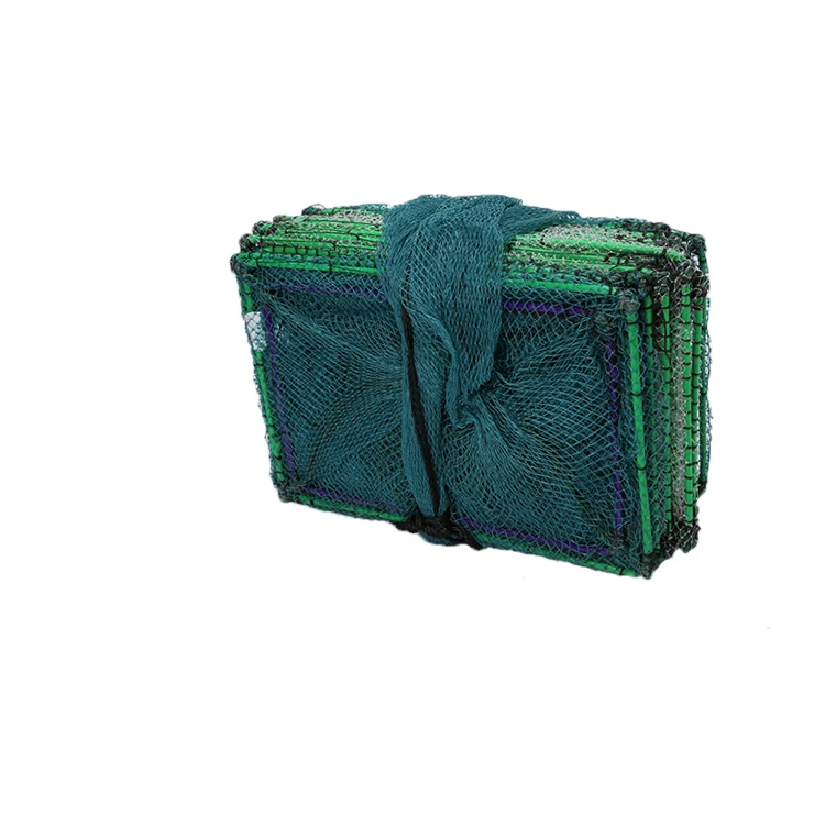 2022 Hot selling 9.7 Meter Length PE-Net Foldable Fish Shrimp Crab Lobster Trap Fish Farming Equipments