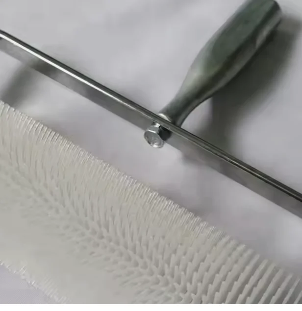 2024 Hot Sales Floor & Wall Air Bubble Removing Self Leveling Steel Spike Roller Epoxy Flooring Roller