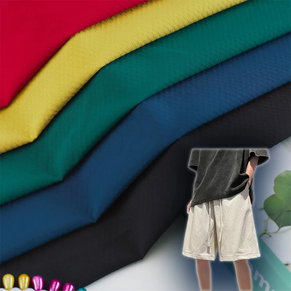 T800 diamond bubble check polyester crepe waterproof fabric fashion brand hat windbreaker jacket beach pants fabric pattern