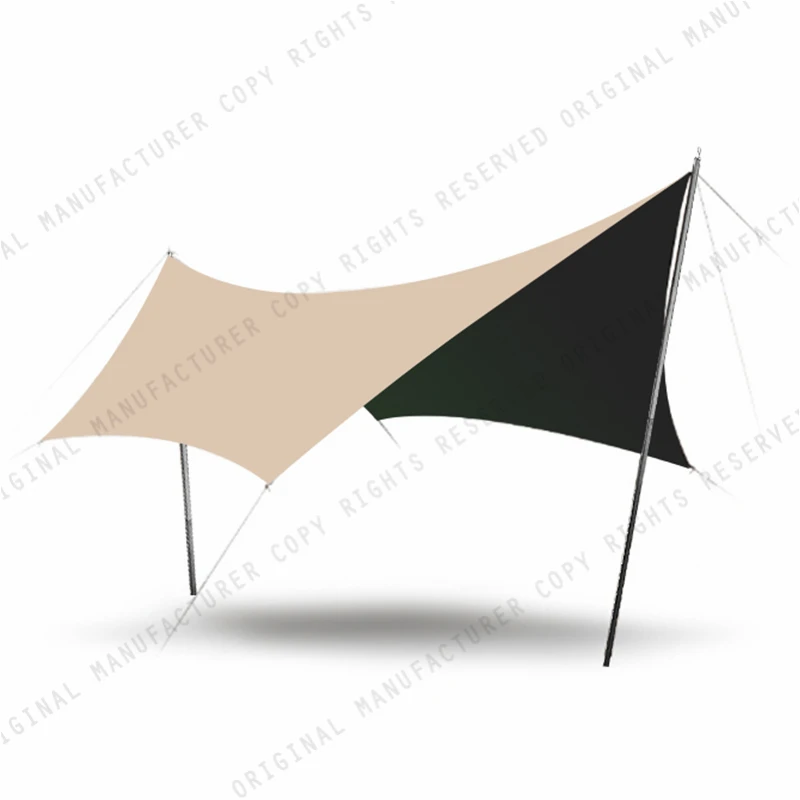 Outdoor Camping Vinyl Oxford Sunscreen Canopy Picnic Rain-proof Portable Camping Awning