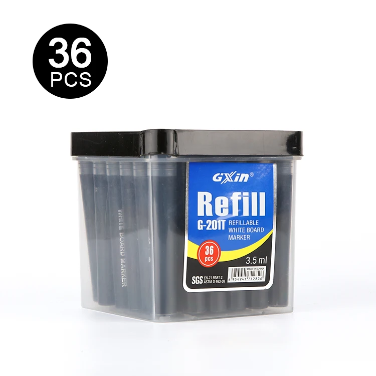 Gxin G-201T Factory Price dry erase markers ink Refillable large capacity international color  whiteboard marker pen ink