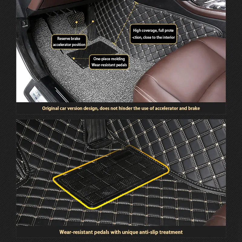 Новое поступление прочные кожаные напольные коврики с полной защитой для Toyota аксессуары салона